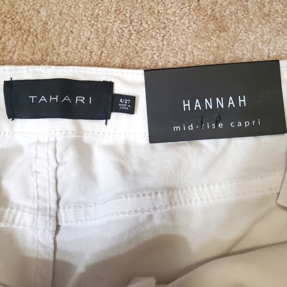 Tahari white size 4 capri - Picture 3 of 5